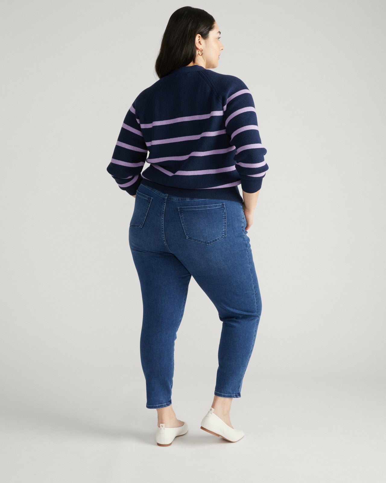 Universal Standard Seine High Rise Skinny Jeans 27 Inch - True Blue