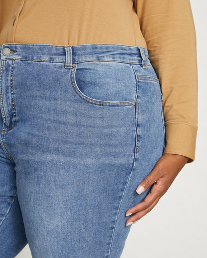 Universal Standard Seine Mid Rise Skinny Jeans 32 Inch - Vintage Indigo