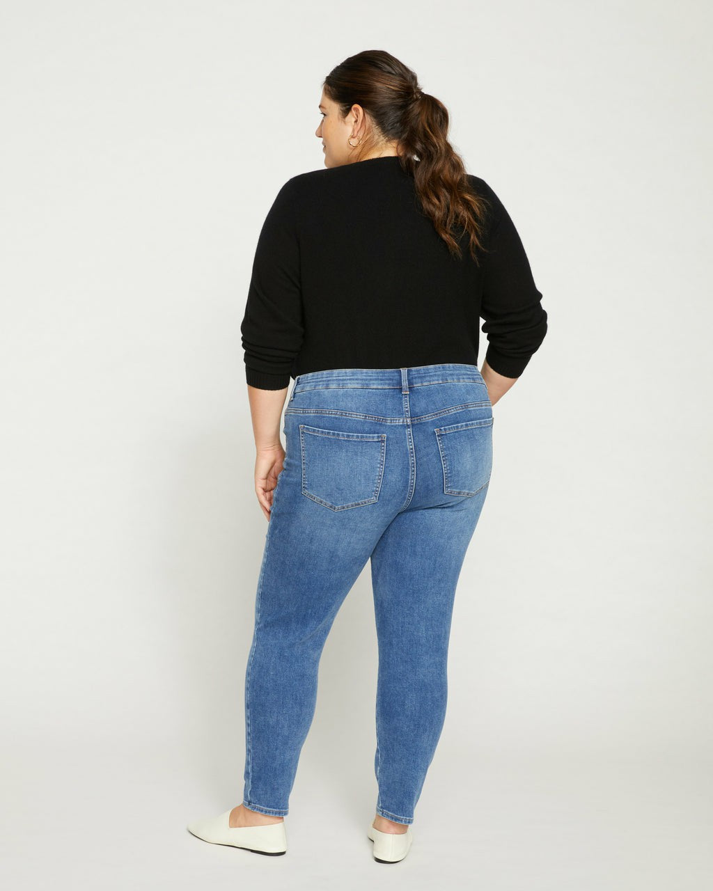 Universal Standard Seine Mid Rise Skinny Jeans 27 Inch - Vintage Indigo
