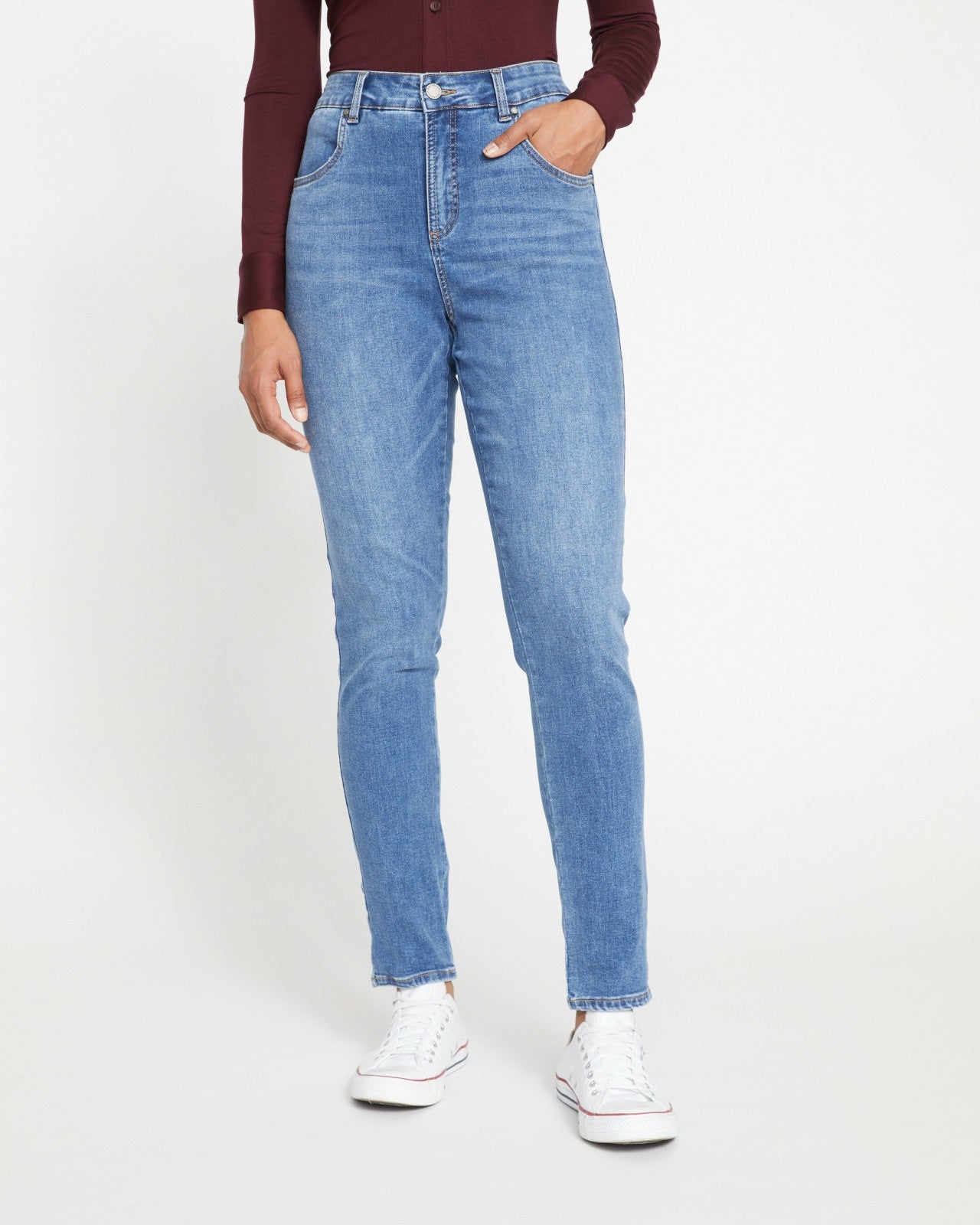 Universal Standard Seine High Rise Skinny Jeans 32 Inch - Vintage Indigo