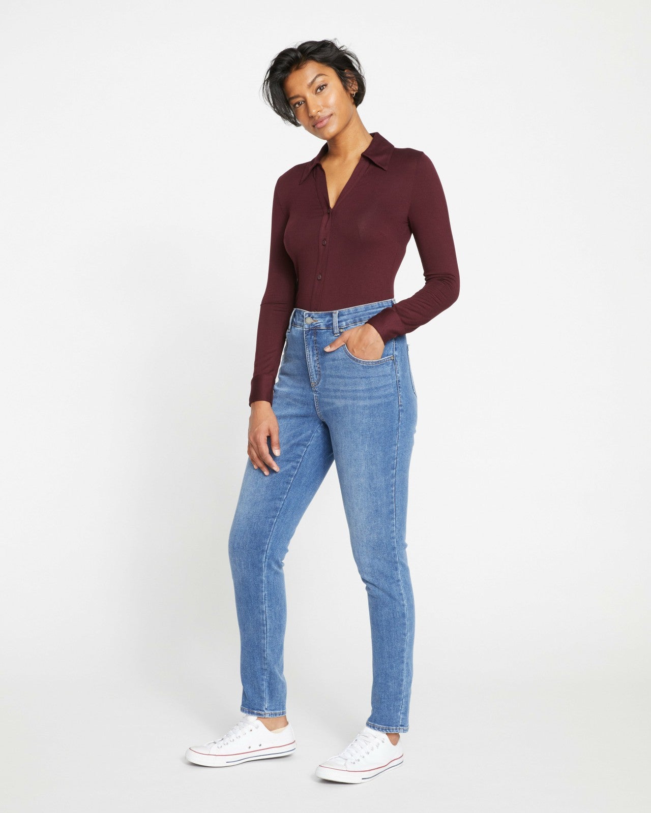 Universal Standard Seine High Rise Skinny Jeans 32 Inch - Vintage Indigo