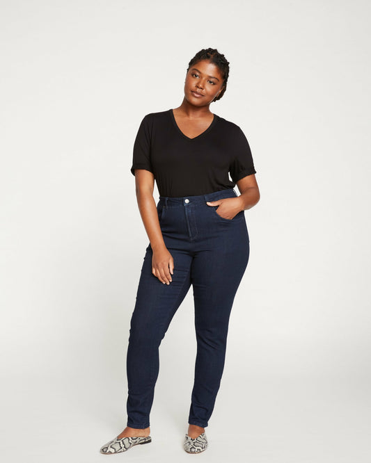 Universal Standard Seine High Rise Skinny Jeans 32 Inch - Dark Indigo