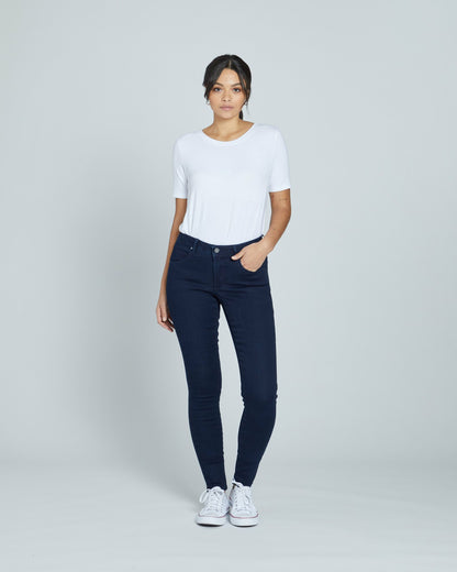 Universal Standard Seine High Rise Skinny Jeans 32 Inch - Dark Indigo