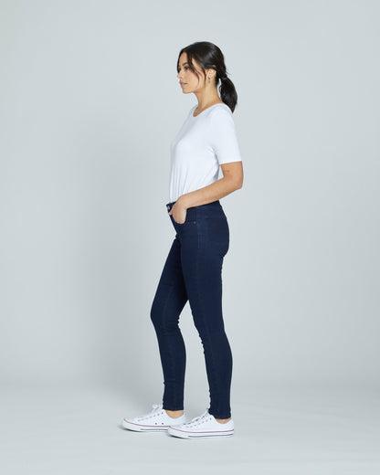 Universal Standard Seine High Rise Skinny Jeans 32 Inch - Dark Indigo