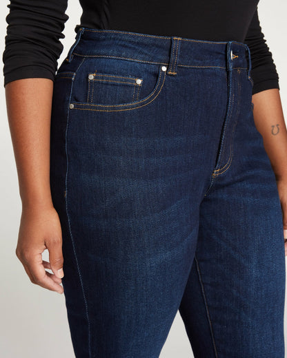 Universal Standard Joni High Rise Curve Slim Leg Jeans 27 Inch - Midnight Blue