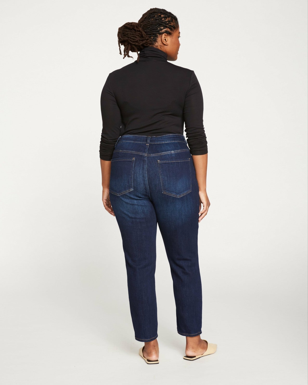 Universal Standard Joni High Rise Curve Slim Leg Jeans 27 Inch - Midnight Blue