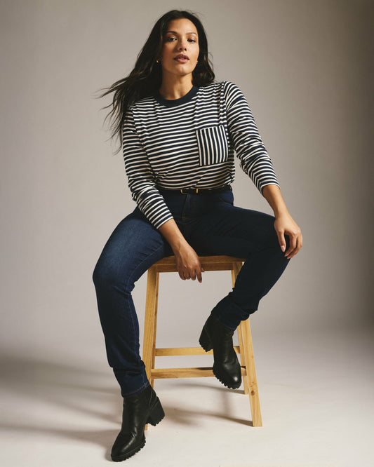 Universal Standard Seine High Rise Skinny Jeans 32 Inch - Heritage Indigo