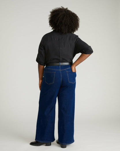 Universal Standard Roxy Relaxed Bootcut Jeans - River Blue Wash