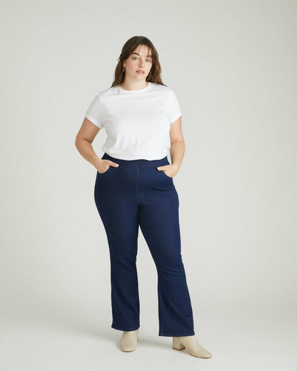Universal Standard ComfortDenim Bootcut Jeans - Dark Indigo