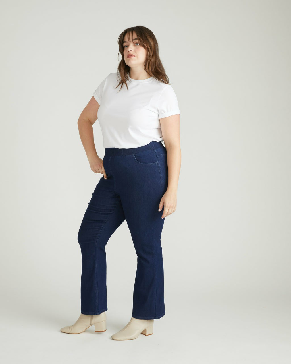 Universal Standard ComfortDenim Bootcut Jeans - Dark Indigo