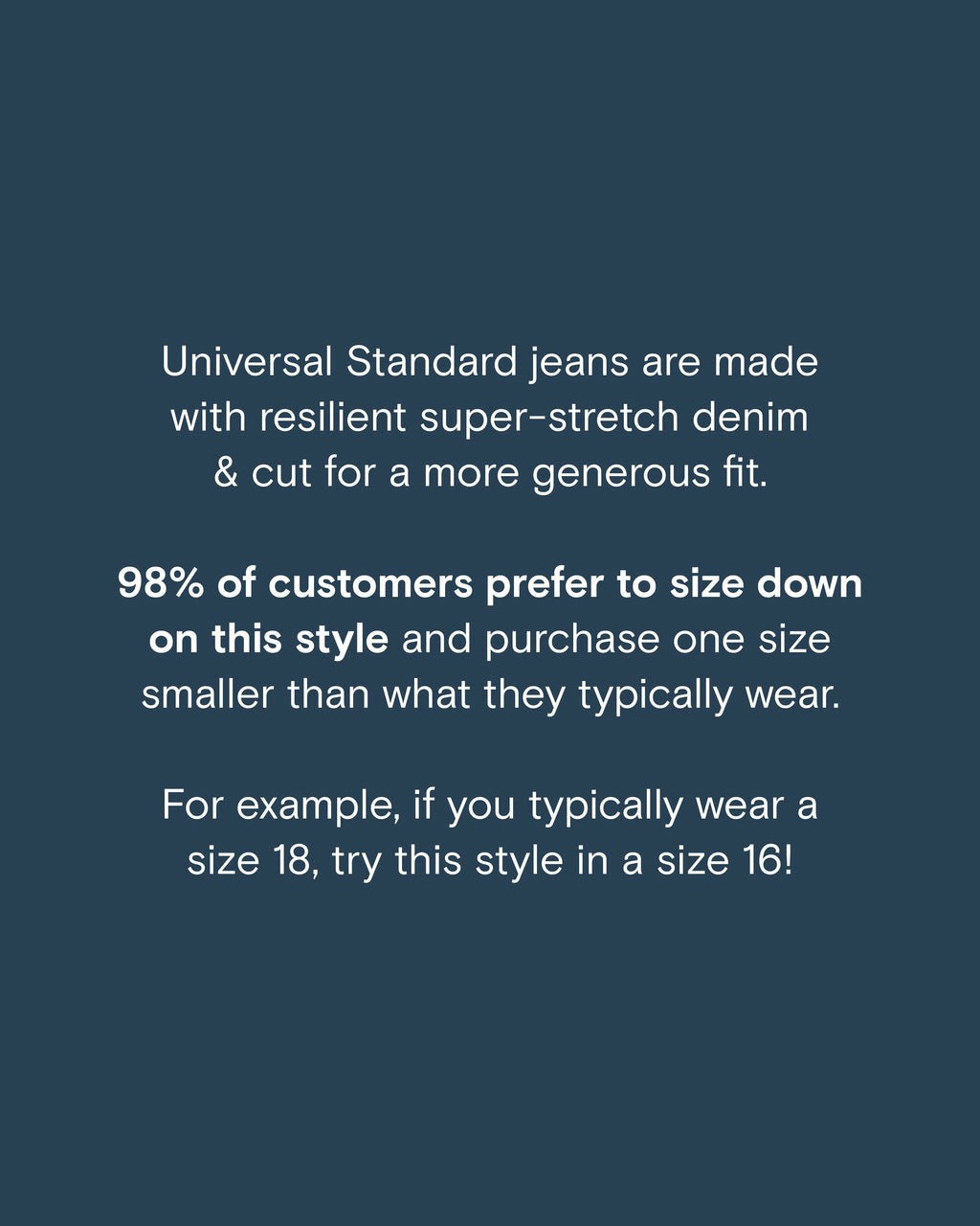 Universal Standard Marne Bootcut Jeans 32 inch - Dark Indigo