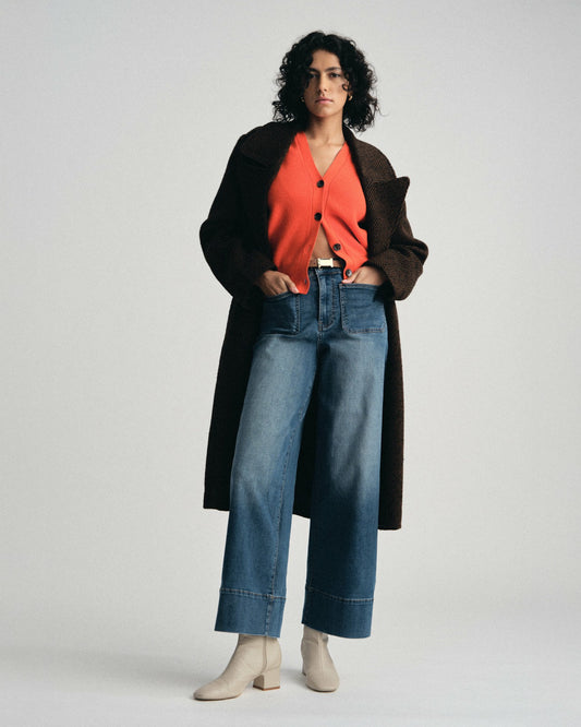 Universal Standard Claudia High Rise Stretch Jeans - Anzio Blue