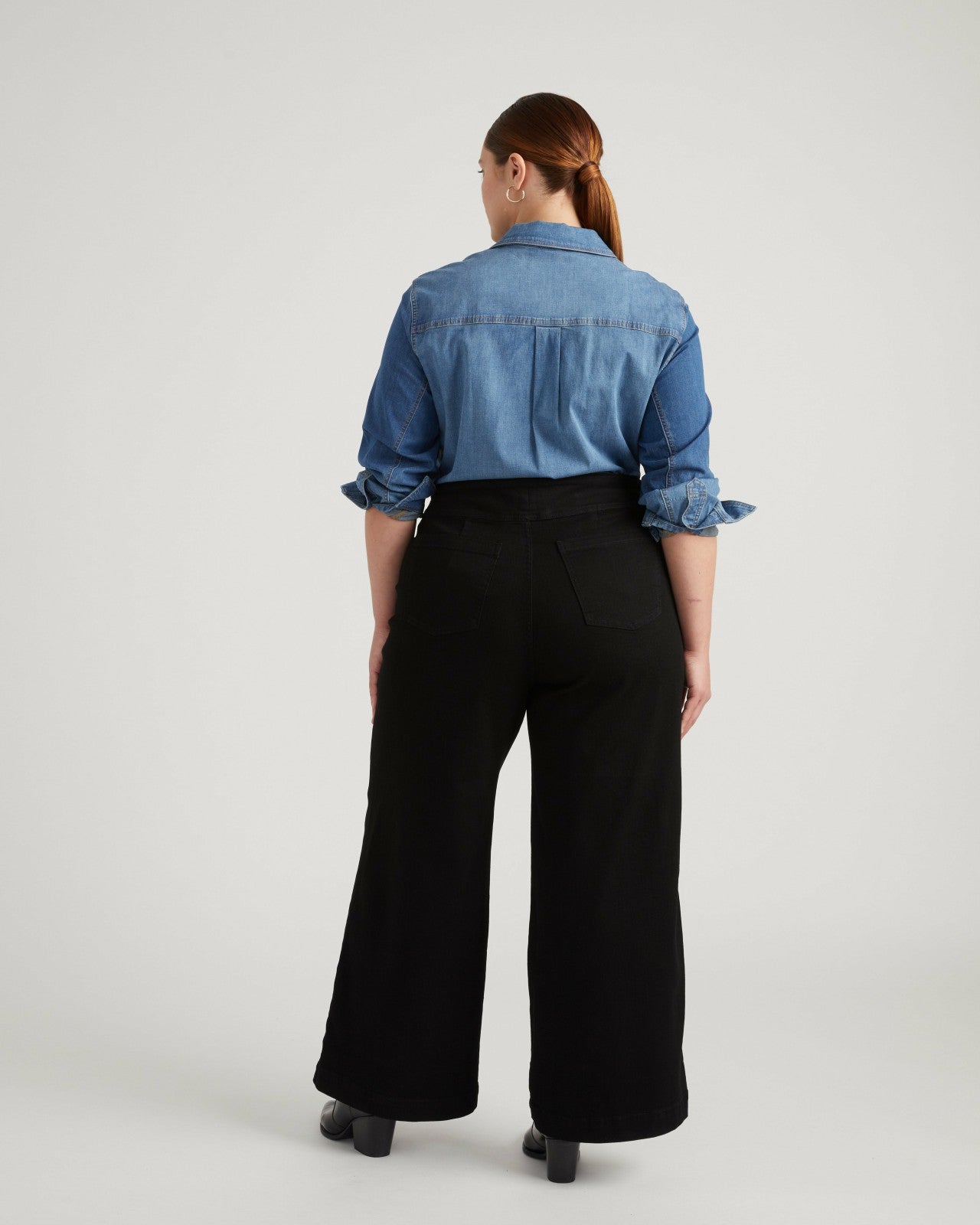 Universal Standard Charlie High Rise Sailor Jeans - Jet Black