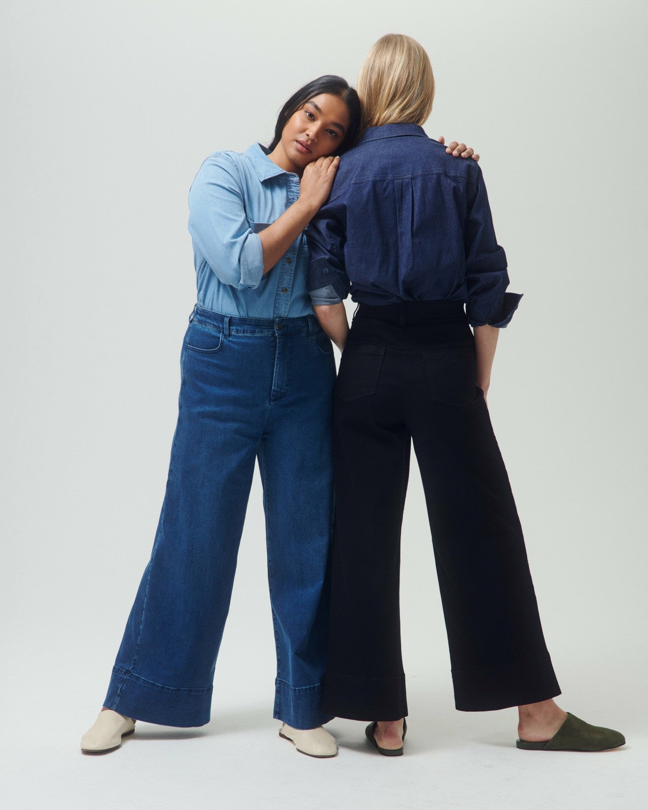 Universal Standard Carrie High Rise Wide Leg Jeans - True Blue