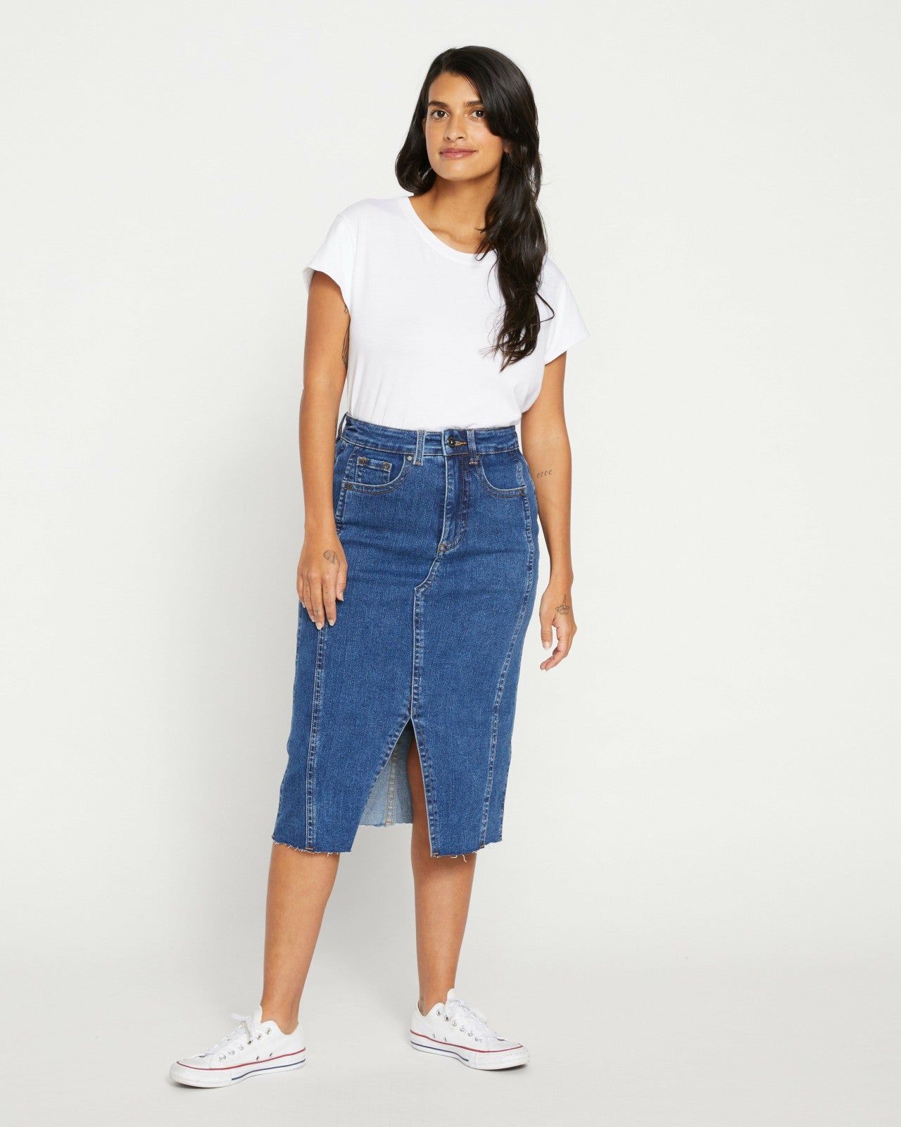 Universal Standard Dakota Denim Skirt - Odeon Blue