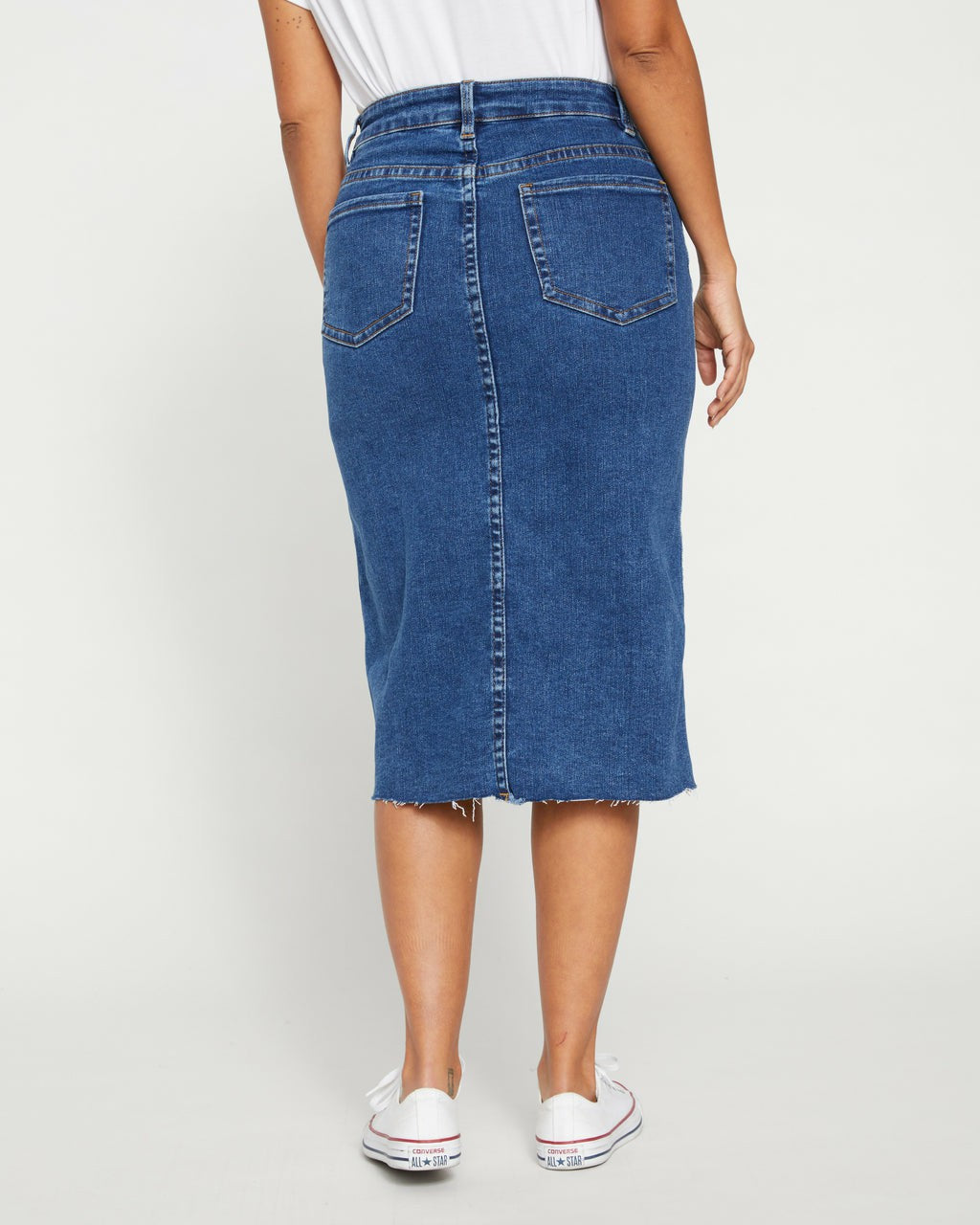 Universal Standard Dakota Denim Skirt - Odeon Blue