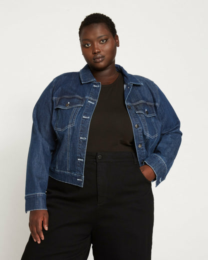 Universal Standard Kelsey Denim Jacket - Dark Indigo
