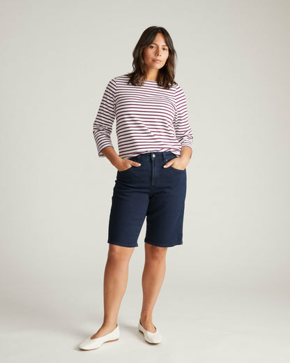 Universal Standard Bae Denim Shorts - Dark Indigo