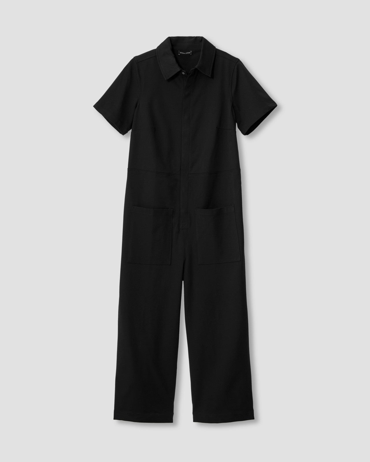 Universal Standard Kate Stretch Cotton Twill Jumpsuit - Black