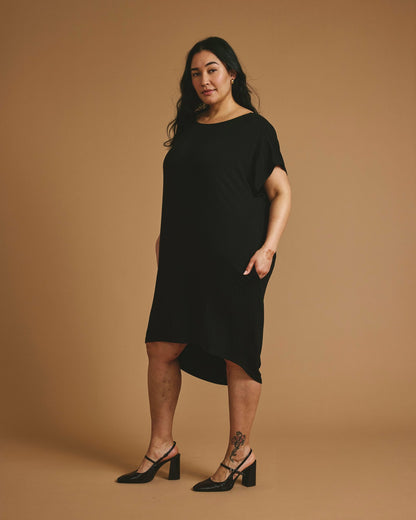 Universal Standard Helen Liquid Jersey Shift Dress - Black