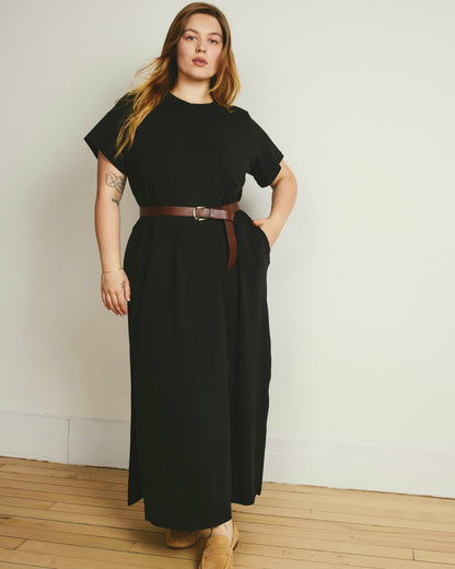 Universal Standard Halie Maxi T-Shirt Dress - Black