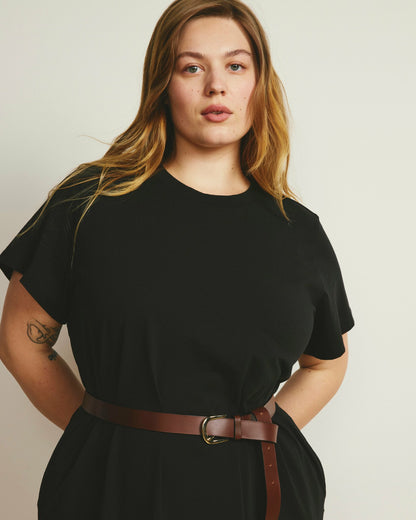 Universal Standard Halie Maxi T-Shirt Dress - Black