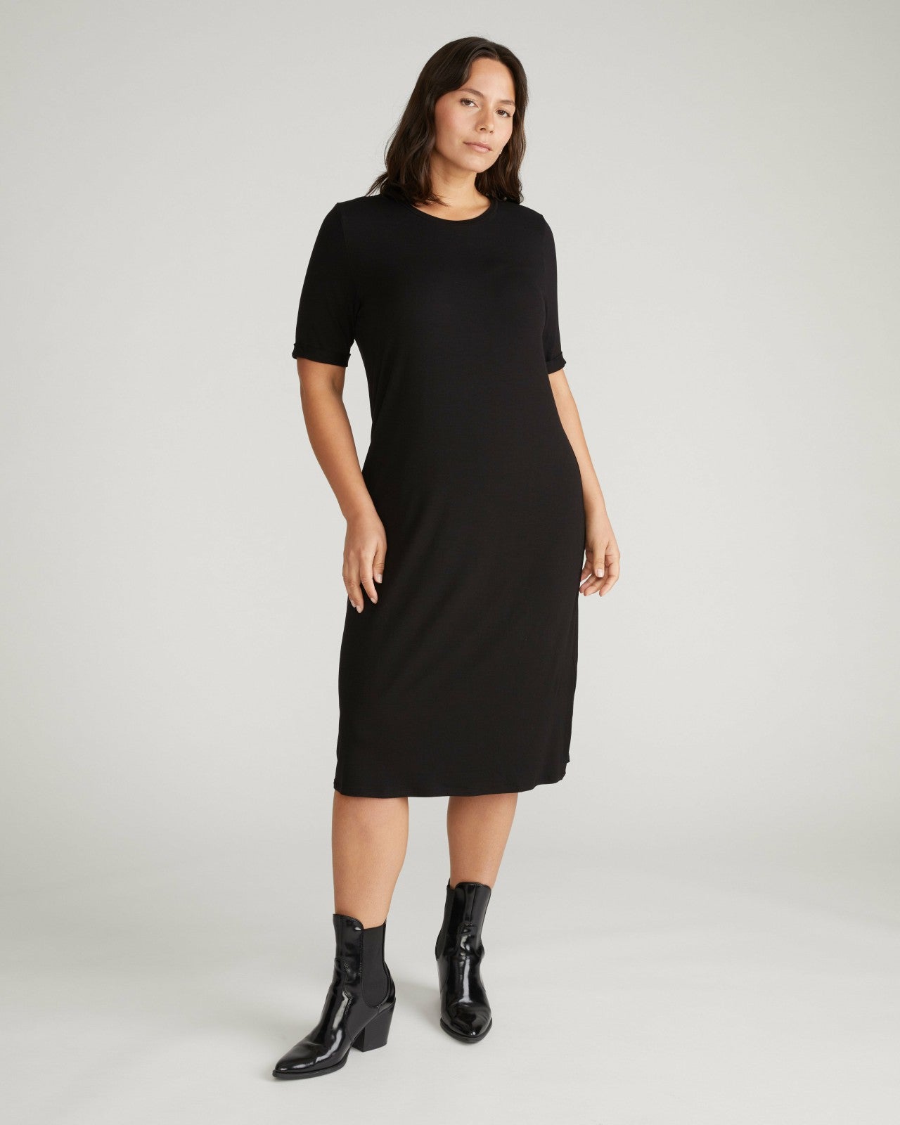 Universal Standard Lily Liquid Jersey Dress - Black