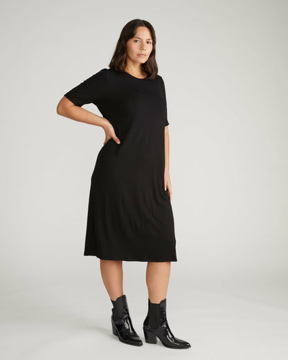 Universal Standard Lily Liquid Jersey Dress - Black