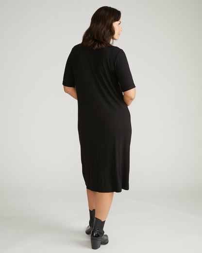 Universal Standard Lily Liquid Jersey Dress - Black