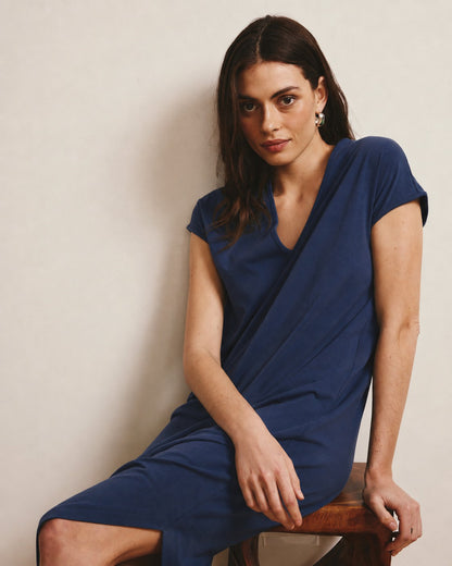 Universal Standard Iconic Geneva V-Neck Dress - Midnight