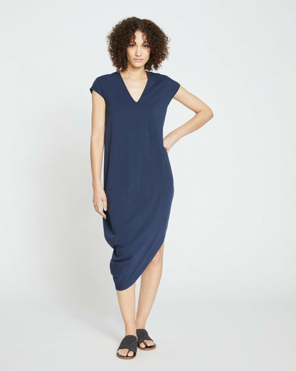 Universal Standard Iconic Geneva V-Neck Dress - Midnight