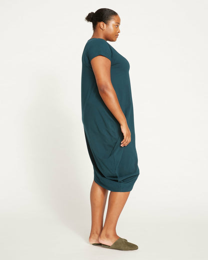 Universal Standard Iconic Geneva V-Neck Dress - Deep Sea