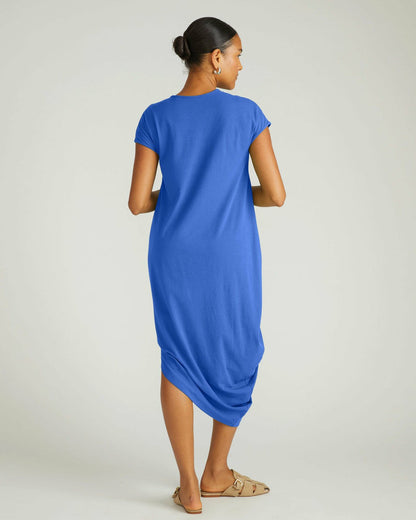 Universal Standard Iconic Geneva V-Neck Dress - Lapis