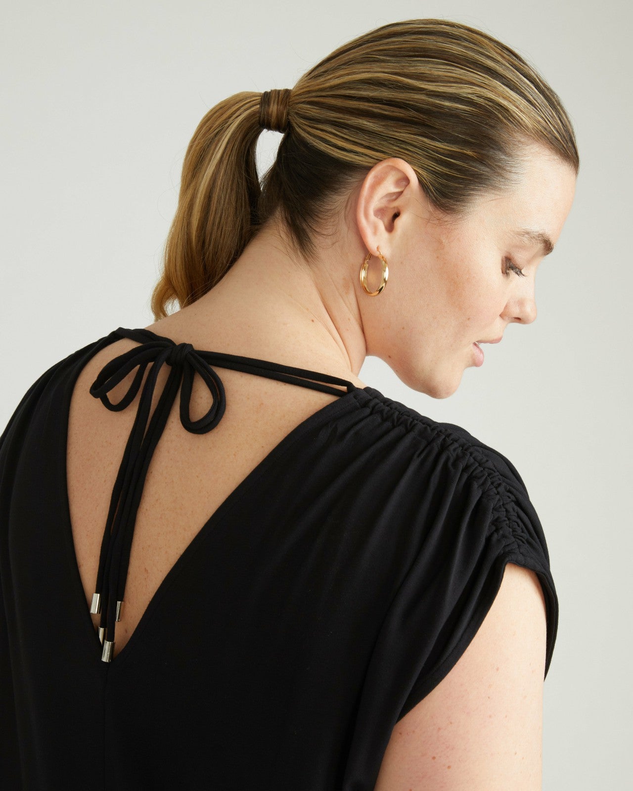 Universal Standard Kris Divine Jersey Kaftan - Black