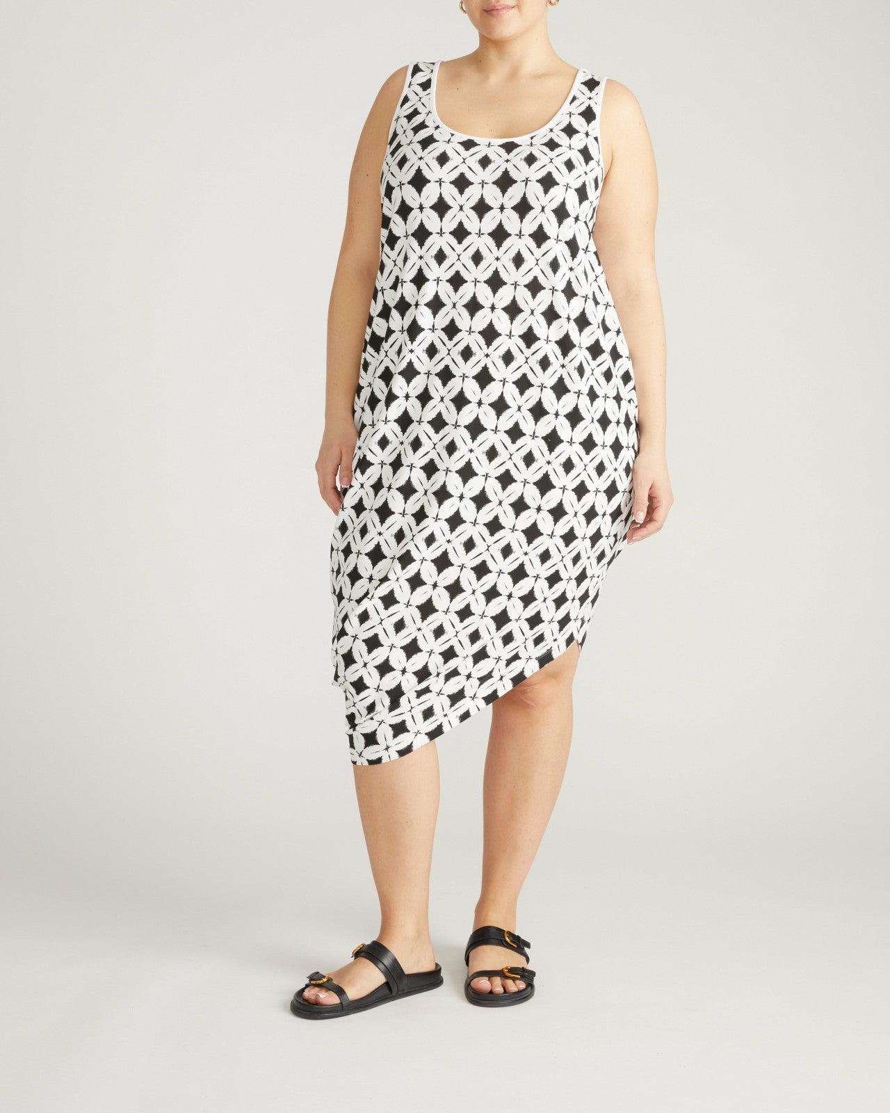 Universal Standard Iconic Geneva Tank Dress - Eclipse Print