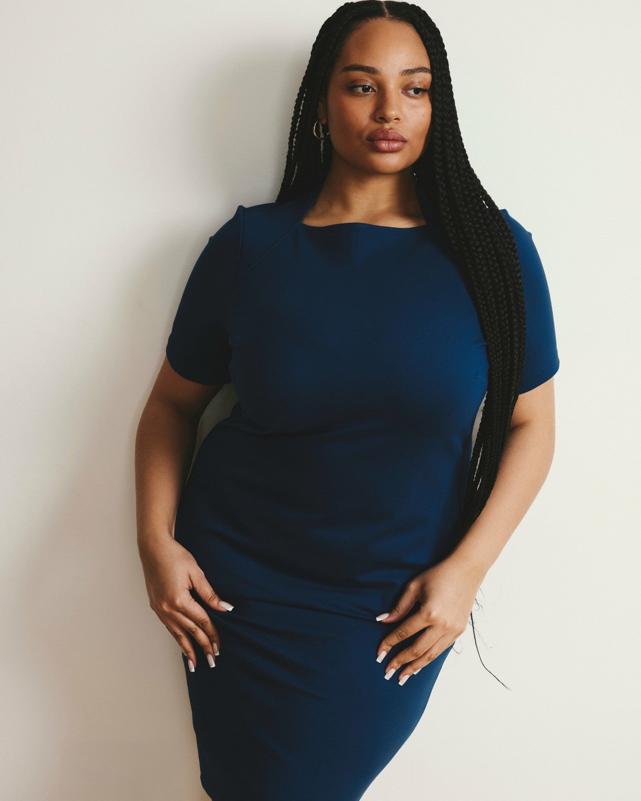 Universal Standard Envelope Neck Ponte Dress - Deep Teal