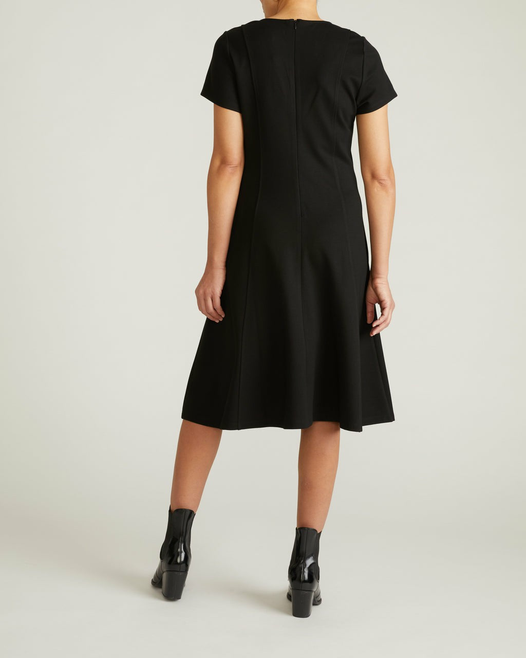 Universal Standard Lucinda Ponte Midi Dress - Black