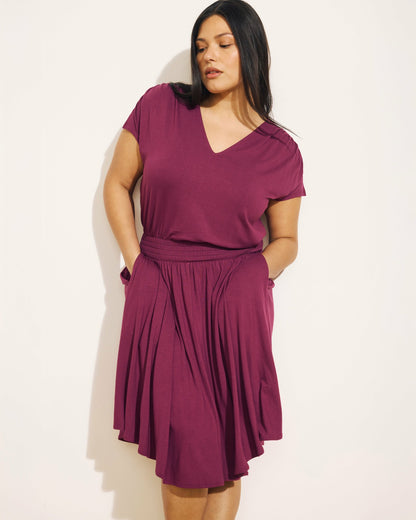 Universal Standard Minetta Liquid Jersey Dress - Rothko Purple
