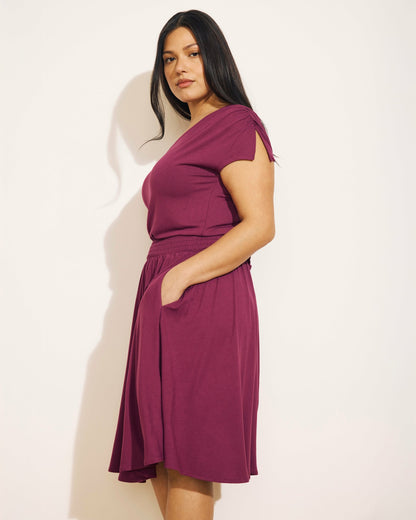 Universal Standard Minetta Liquid Jersey Dress - Rothko Purple