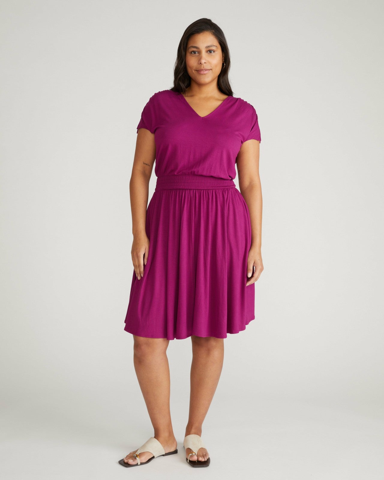 Universal Standard Minetta Liquid Jersey Dress - Rothko Purple