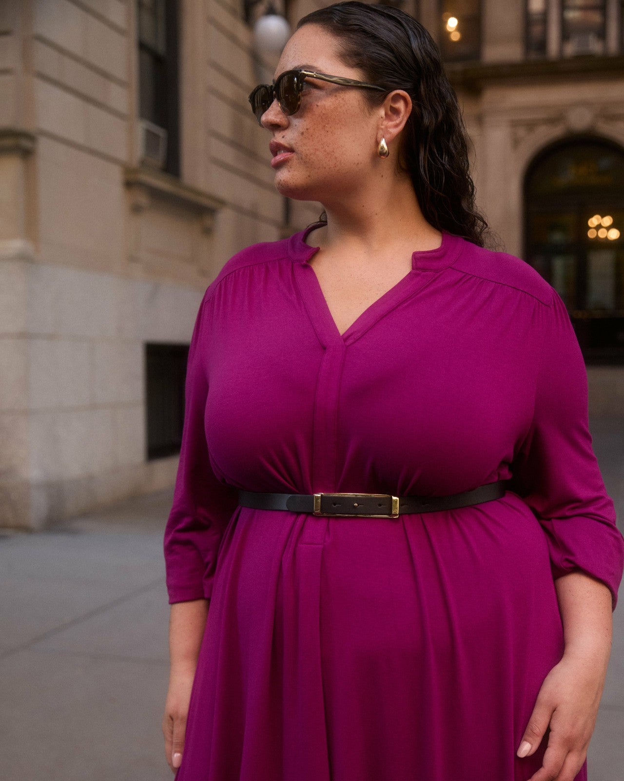 Universal Standard Gramercy Liquid Jersey Dress - Rothko Purple