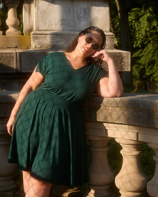 Universal Standard Minetta Liquid Jersey Dress - Forest Green