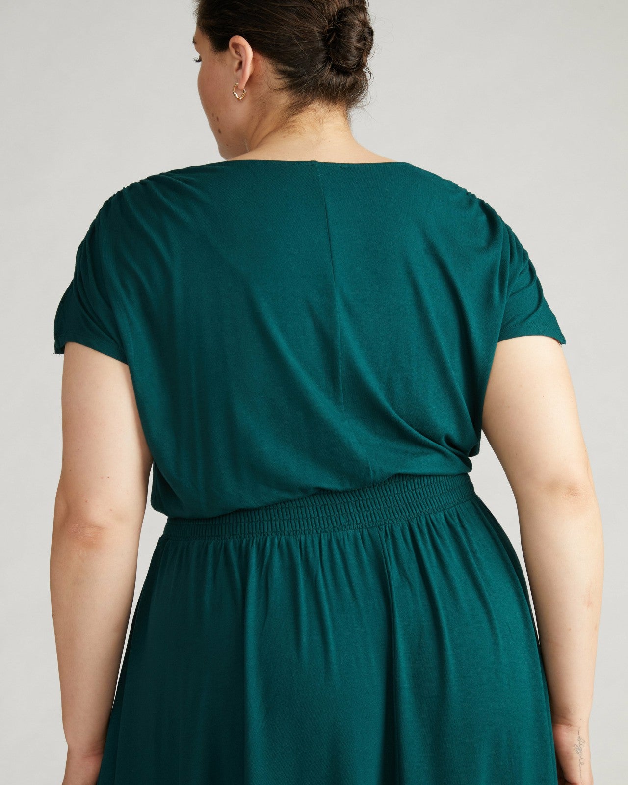 Universal Standard Minetta Liquid Jersey Dress - Forest Green