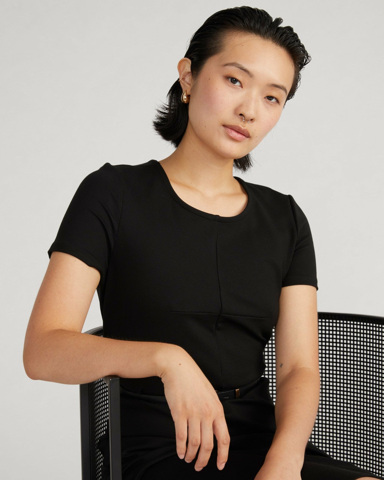Universal Standard Executive Ponte Dress - Black