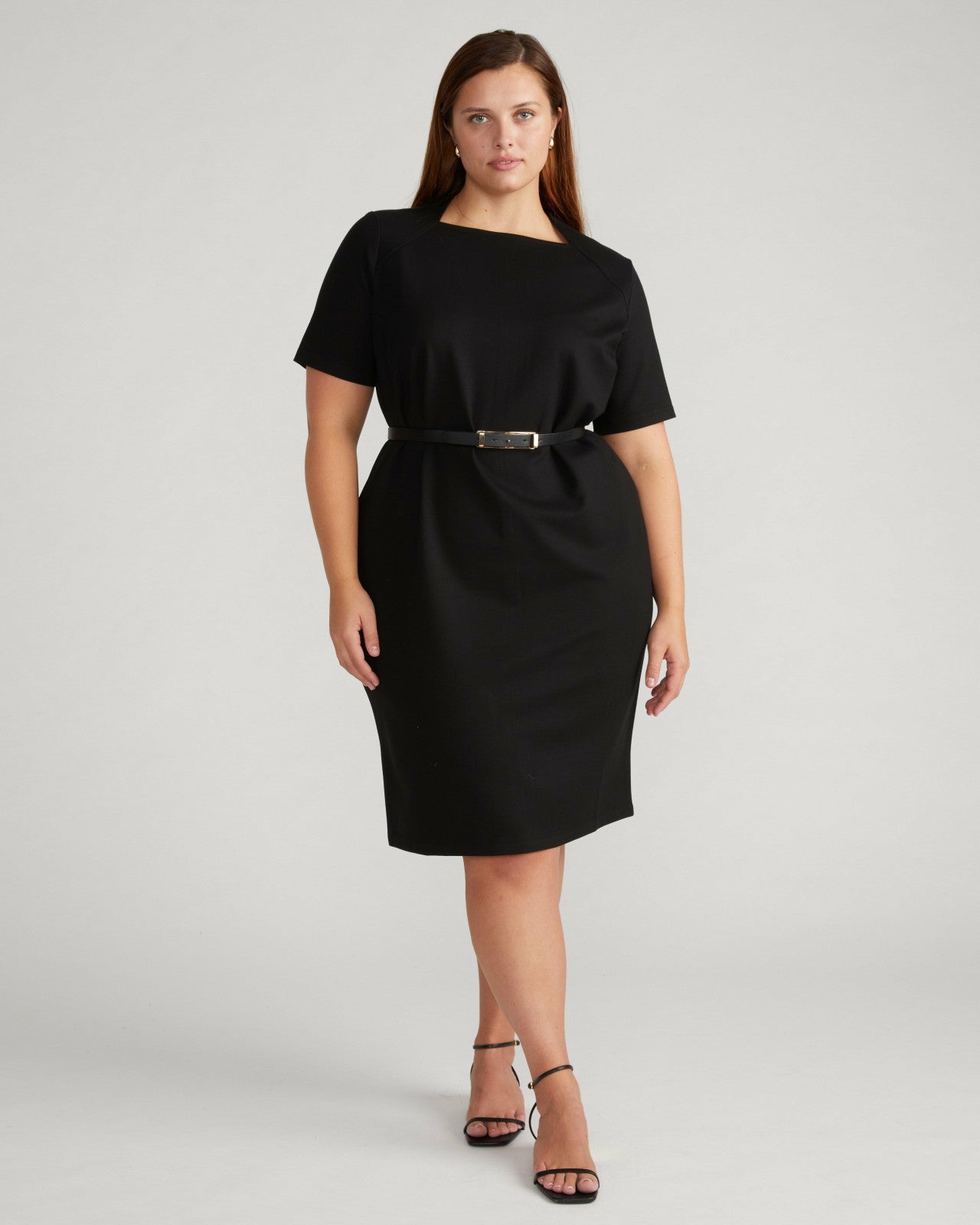 Universal Standard Envelope Neck Ponte Dress - Black