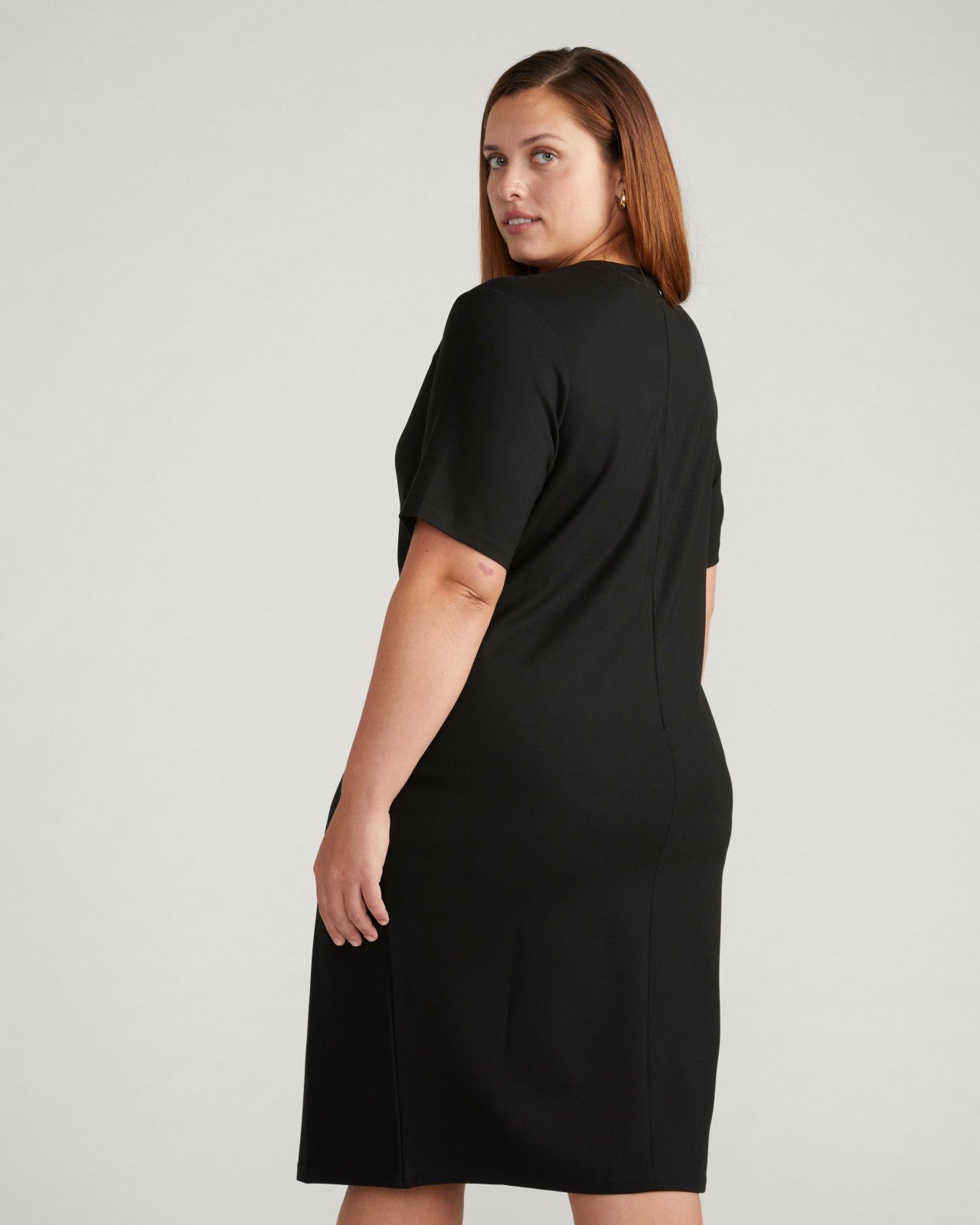 Universal Standard Envelope Neck Ponte Dress - Black