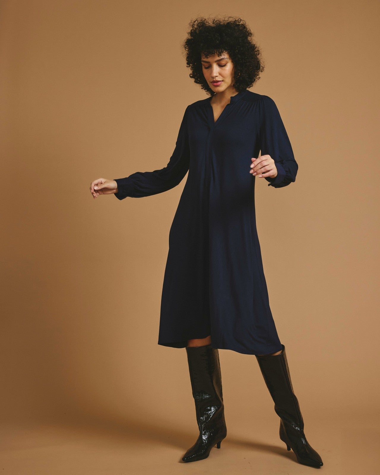 Universal Standard Gramercy Liquid Jersey Dress - Midnight
