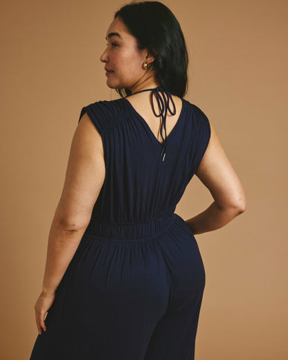 Universal Standard Zoey Liquid Jersey Jumpsuit - Midnight