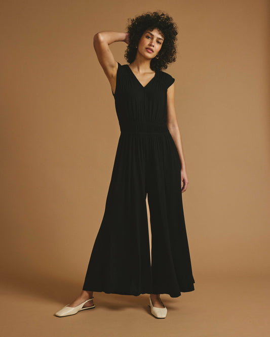 Universal Standard Zoey Liquid Jersey Jumpsuit - Black