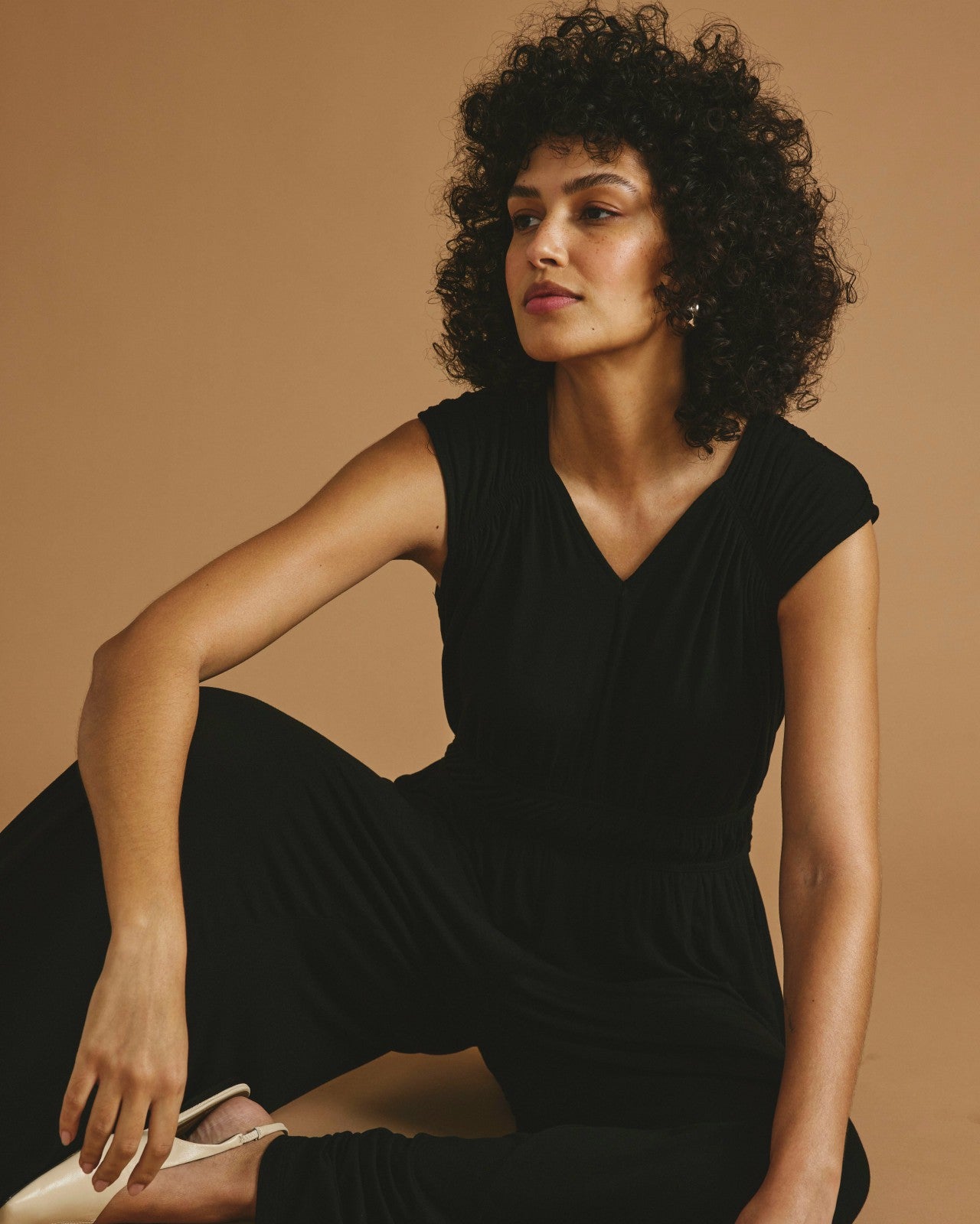 Universal Standard Zoey Liquid Jersey Jumpsuit - Black